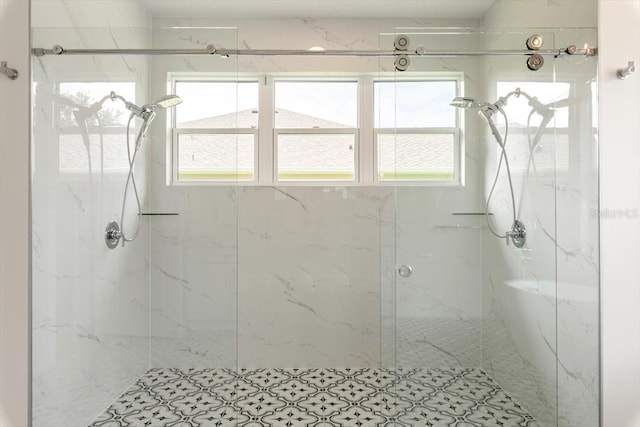 17 Old Oak Dr N, Palm Coast, FL 32137 - bathroom with a marble finish shower and plenty of natural light