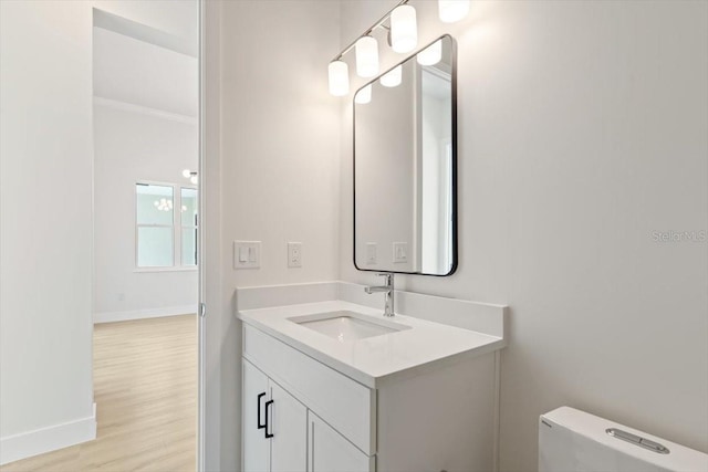 17 Old Oak Dr N, Palm Coast, FL 32137 - bathroom with vanity and wood finished floors