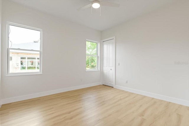 17 Old Oak Dr N, Palm Coast, FL 32137 - spare room featuring light wood-style floors and a ceiling fan