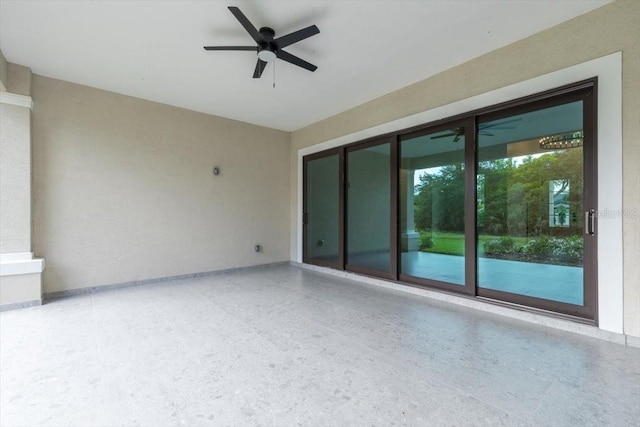 17 Old Oak Dr N, Palm Coast, FL 32137 - view of patio / terrace with ceiling fan