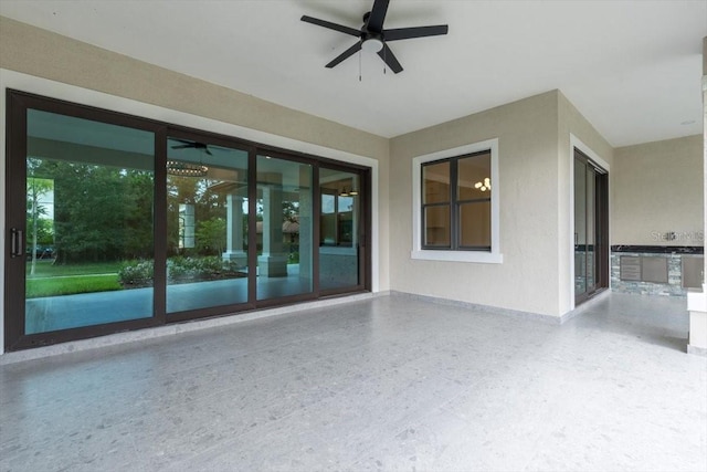 17 Old Oak Dr N, Palm Coast, FL 32137 - view of patio featuring ceiling fan
