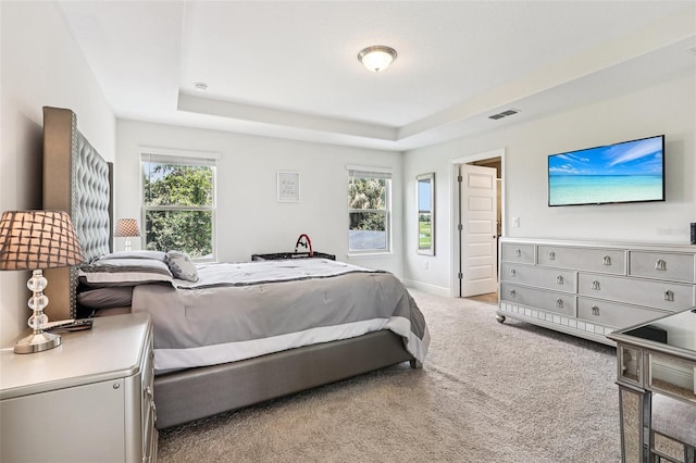 1833 Benoit Ter, Davenport, FL 33837 - bedroom featuring a tray ceiling and carpet flooring