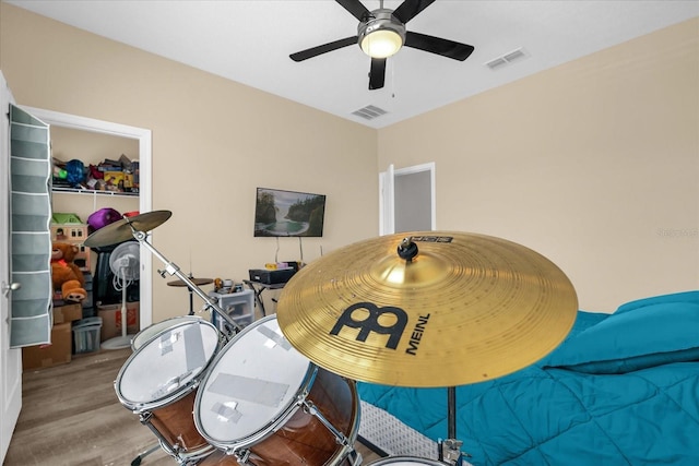 1608 Mohegan Blvd, Kissimmee, FL 34744 - detailed view of wood finished floors and a ceiling fan