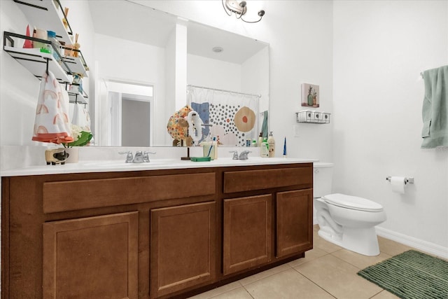 1608 Mohegan Blvd, Kissimmee, FL 34744 - full bathroom featuring double vanity and tile patterned floors