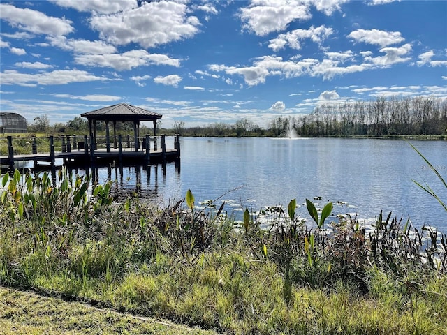 197 Macaulays Cv, Haines City, FL 33844 - dock with a gazebo and a water view