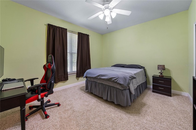 859 Leather Fern Ln, Mims, FL 32754 - carpeted bedroom featuring baseboards and a ceiling fan