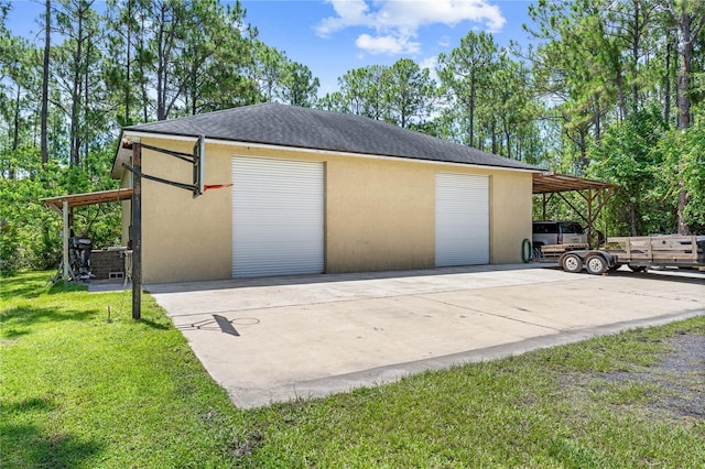 859 Leather Fern Ln, Mims, FL 32754 - garage with a detached garage
