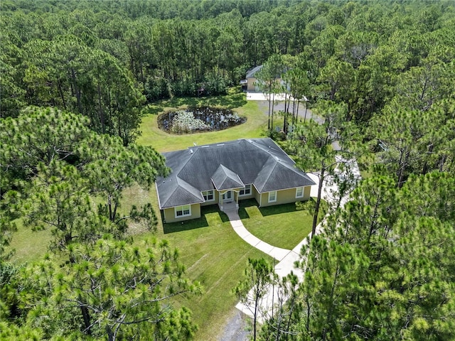 859 Leather Fern Ln, Mims, FL 32754 - view from above of property featuring a forest