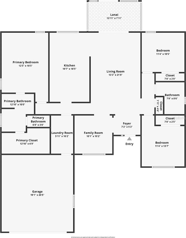 2218 W Gore St, Orlando, FL 32805 - view of property floor plan