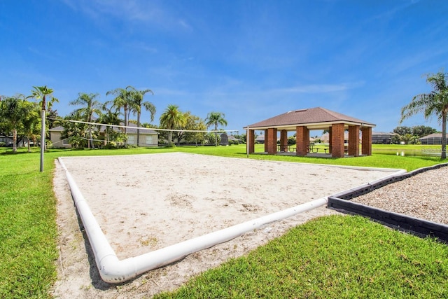 4323 Kezar Ct, Belle Isle, FL 32812 - view of property's community featuring volleyball court, a lawn, and a gazebo