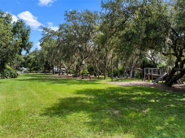 9045 Mossy Oak Ln, Clermont, FL 34711 - surrounding community with a lawn and view of scattered trees