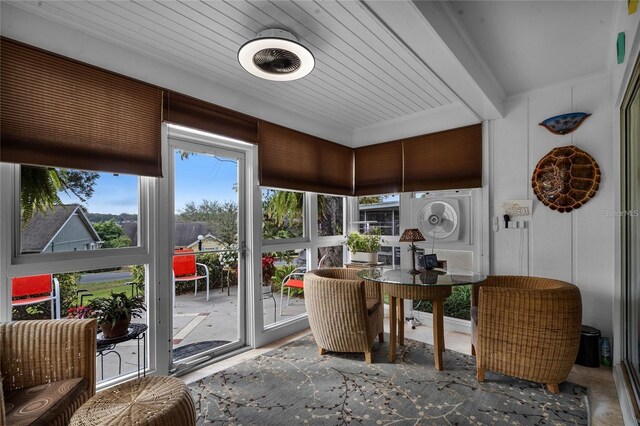 1339 Villa Ln Unit 50, Apopka, FL 32712 - sunroom / solarium with beamed ceiling