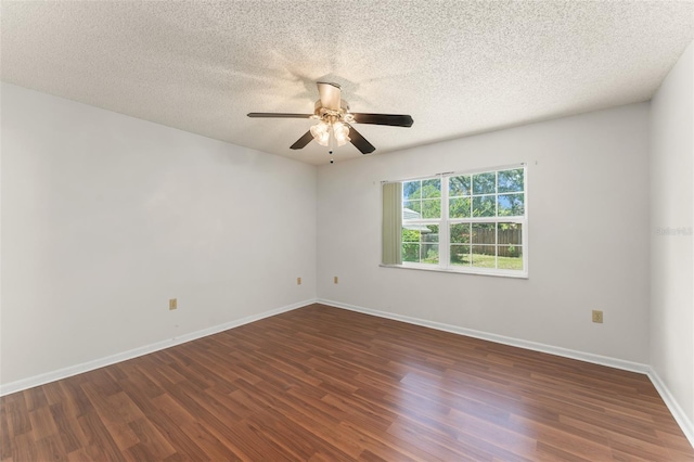 17 Rosewood Dr, Davenport, FL 33837 - spare room featuring ceiling fan, wood finished floors, and a textured ceiling