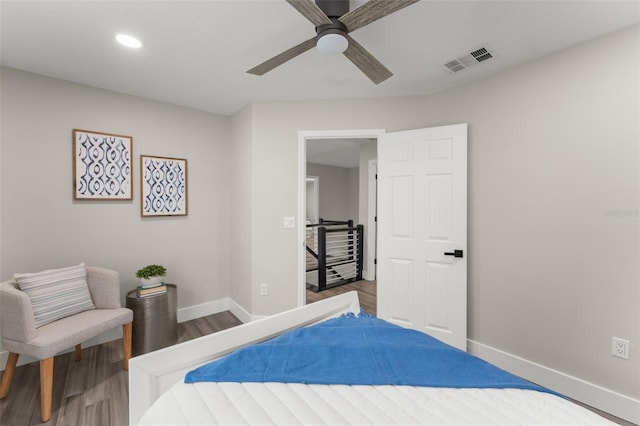 109 E 12th Ave, Windermere, FL 34786 - bedroom featuring wood finished floors, recessed lighting, and ceiling fan