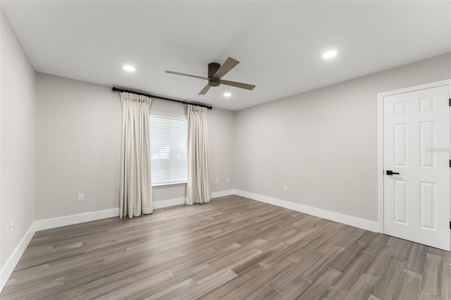 109 E 12th Ave, Windermere, FL 34786 - empty room featuring ceiling fan, wood finished floors, and recessed lighting