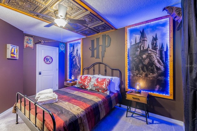 1030 Plantation Ln, Davenport, FL 33896 - carpeted bedroom featuring baseboards and a ceiling fan