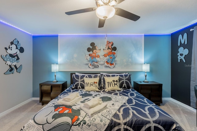 1030 Plantation Ln, Davenport, FL 33896 - carpeted bedroom with baseboards and a ceiling fan