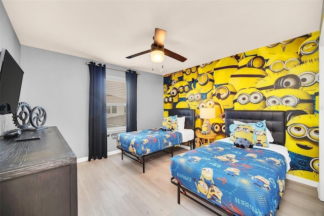 8940 Zurich Ln, Kissimmee, FL 34747 - bedroom featuring wood finished floors and ceiling fan