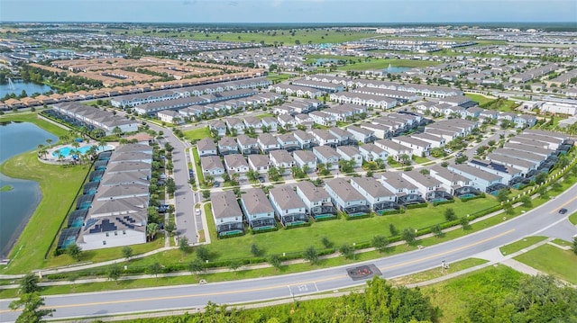 8940 Zurich Ln, Kissimmee, FL 34747 - aerial overview of property's location with a large body of water and nearby suburban area