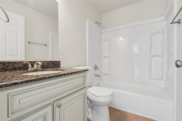 1742 Van Allen Cir, Deltona, FL 32738 - bathroom with vanity, tile patterned floors, and shower / bath combination