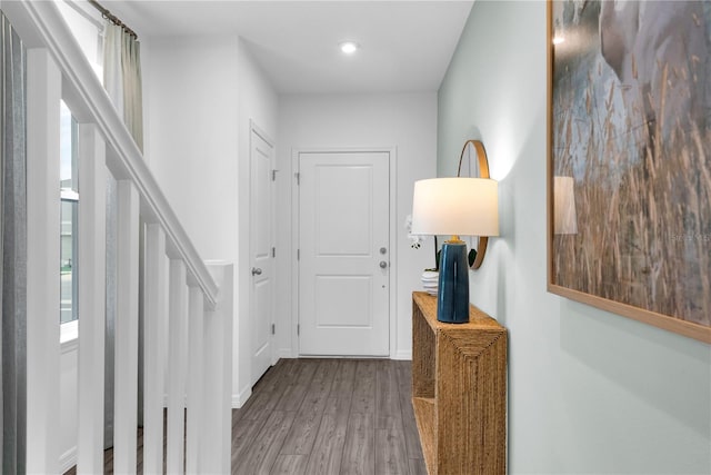 1520 Fan Palm Dr, Davenport, FL 33897 - corridor featuring wood finished floors, plenty of natural light, and recessed lighting