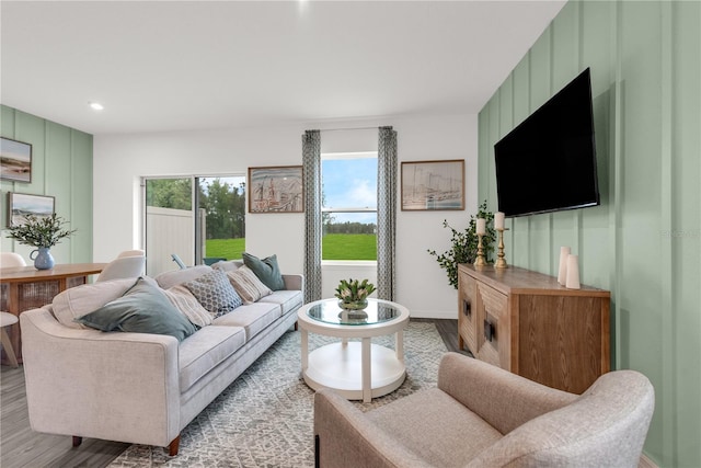 1520 Fan Palm Dr, Davenport, FL 33897 - living room featuring wood finished floors and recessed lighting