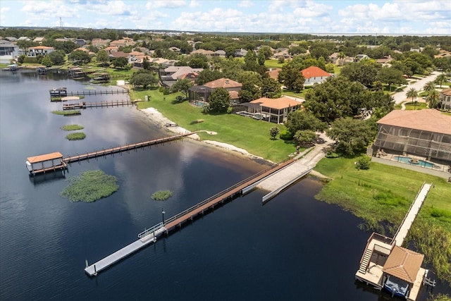 619 Largovista Dr, Oakland, FL 34787 - aerial perspective of suburban area featuring a large body of water