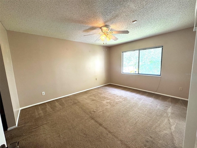 5359 Vineland Rd Unit S, Orlando, FL 32811 - unfurnished room featuring carpet floors, a ceiling fan, and a textured ceiling