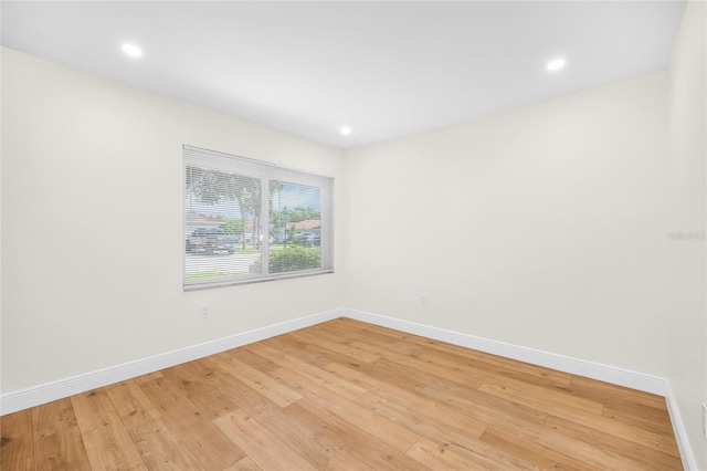 13412 NW 5th Ct, Plantation, FL 33325 - unfurnished room featuring light wood-style floors and recessed lighting