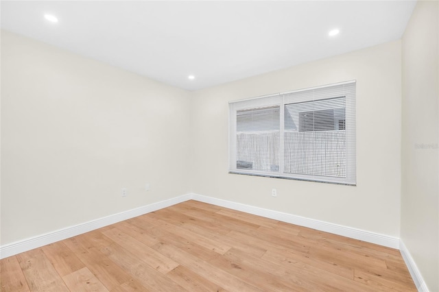 13412 NW 5th Ct, Plantation, FL 33325 - spare room featuring light wood-type flooring and recessed lighting