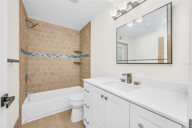 13412 NW 5th Ct, Plantation, FL 33325 - bathroom featuring vanity, shower / tub combination, and tile patterned flooring