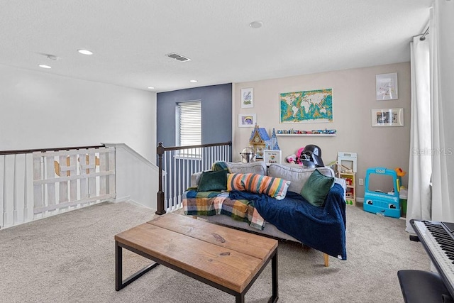1210 Woods Landing Dr, Minneola, FL 34715 - living room with carpet floors and recessed lighting