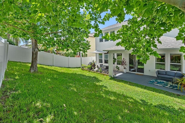 1210 Woods Landing Dr, Minneola, FL 34715 - fenced backyard featuring a patio area