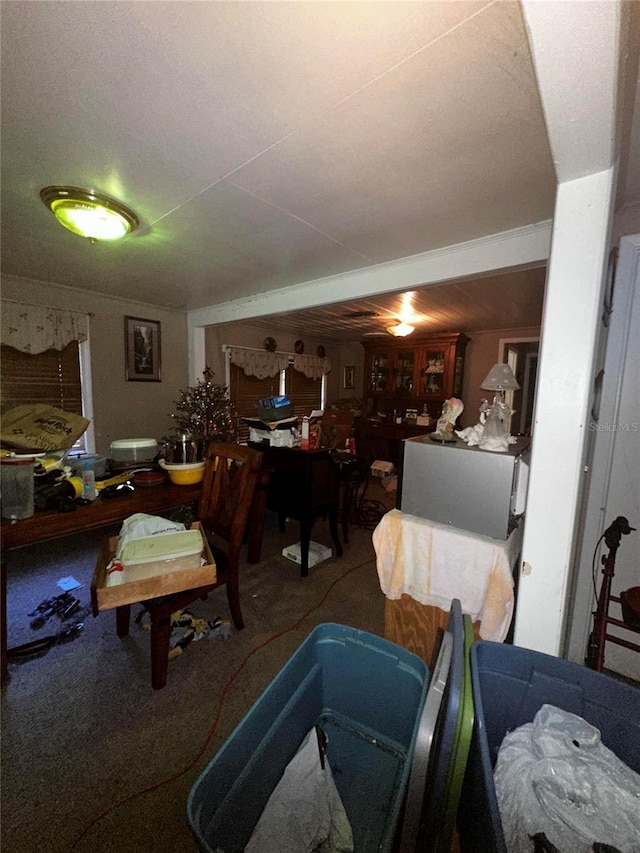 10004 Vaughn St, Gibsonton, FL 33534 - living room featuring carpet floors