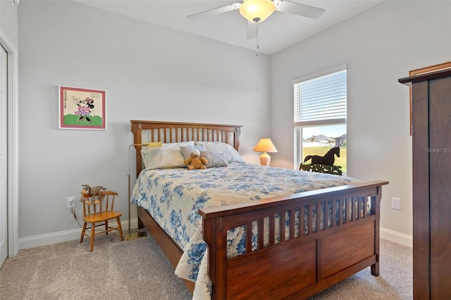 416 Riders Loop, Auburndale, FL 33823 - bedroom with carpet flooring and ceiling fan