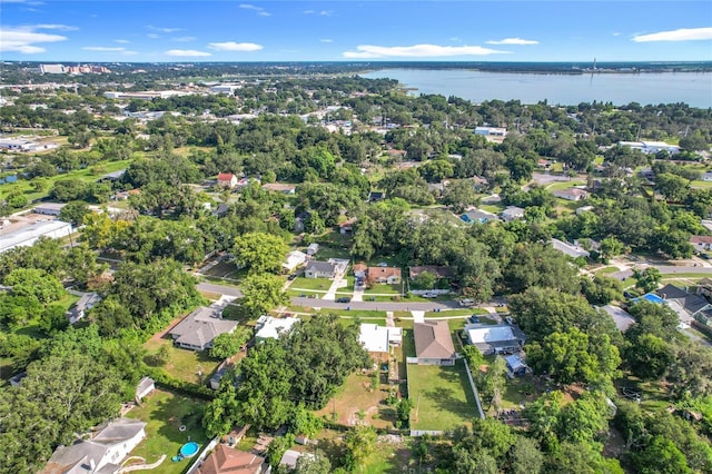 1505 E Elm Rd, Lakeland, FL 33801 - aerial view of property's location with a large body of water and nearby suburban area