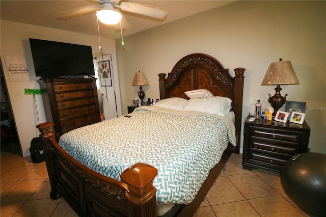 317 Cortez Ct, Kissimmee, FL 34758 - bedroom with light tile patterned floors and ceiling fan