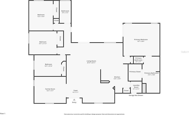 12617 Douglas Fir Ct, Clermont, FL 34711 - view of room layout
