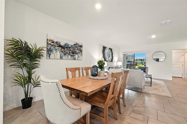 13298 Pontoon Rd, Winter Garden, FL 34787 - dining space featuring light tile patterned floors and recessed lighting