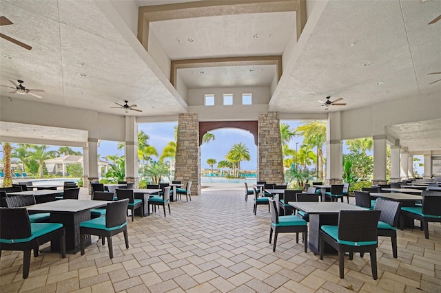 13298 Pontoon Rd, Winter Garden, FL 34787 - view of patio featuring outdoor dining area and ceiling fan
