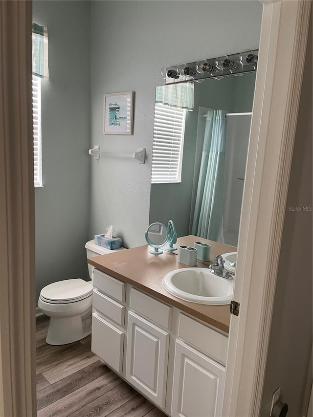 2817 Almaton Loop Unit 403, Kissimmee, FL 34747 - full bathroom with vanity, wood finished floors, and curtained shower