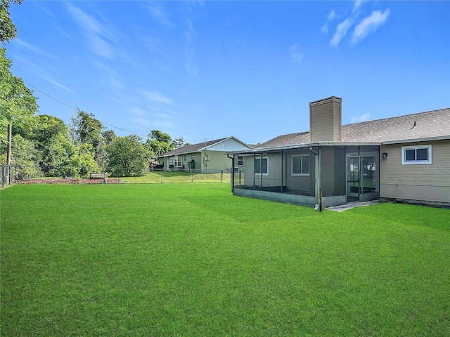 745 Mentmore Cir, Deltona, FL 32738 - view of yard featuring a sunroom