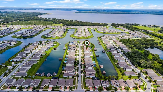4920 Blanche Ct, Saint Cloud, FL 34772 - aerial perspective of suburban area featuring a large body of water
