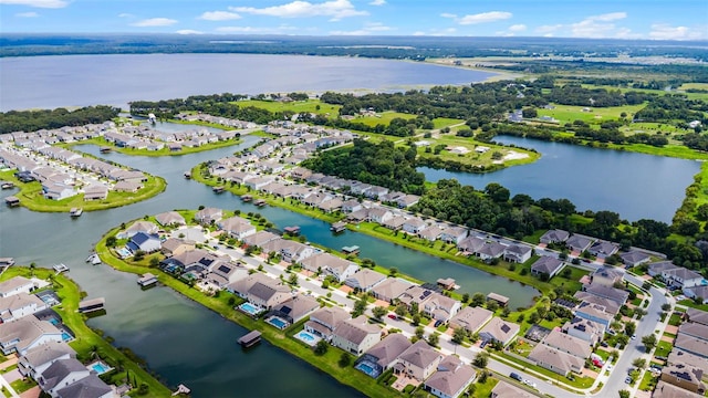 4920 Blanche Ct, Saint Cloud, FL 34772 - aerial view of residential area with a nearby body of water