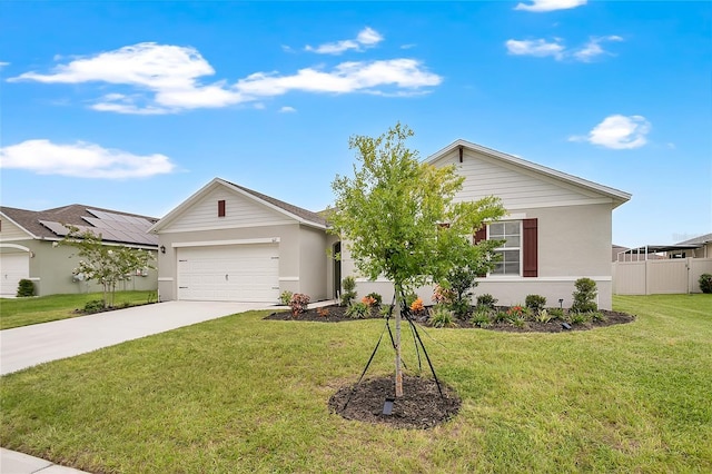 612 Auburn Grove Ter, Auburndale, FL 33823 - ranch-style home with an attached garage, concrete driveway, and stucco siding