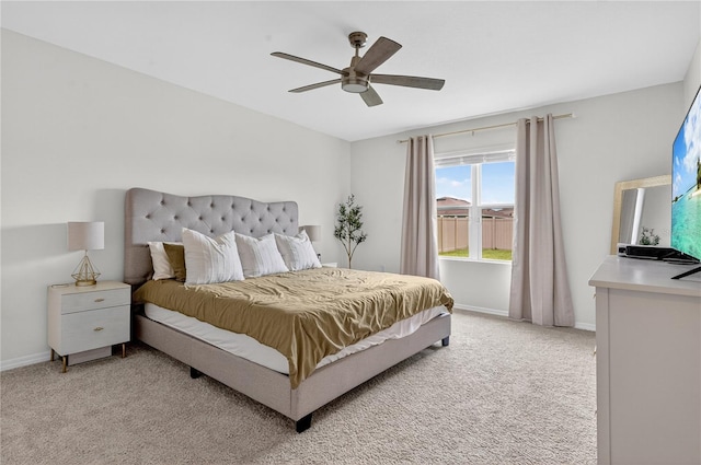 612 Auburn Grove Ter, Auburndale, FL 33823 - bedroom featuring light carpet and ceiling fan