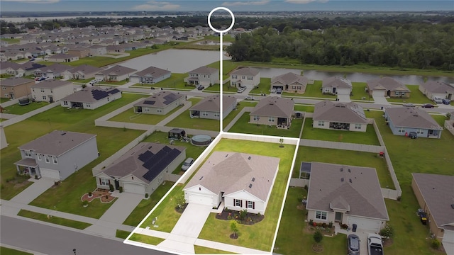 612 Auburn Grove Ter, Auburndale, FL 33823 - aerial perspective of suburban area with a nearby body of water