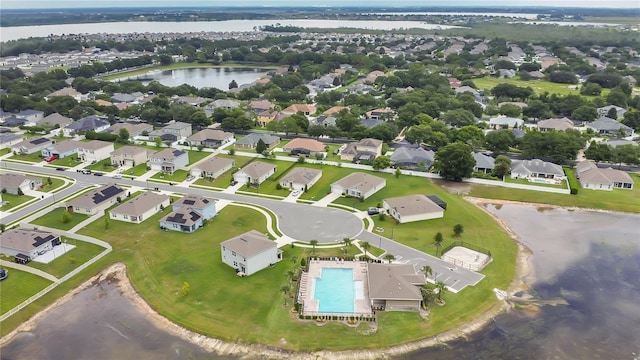 612 Auburn Grove Ter, Auburndale, FL 33823 - aerial view of property's location featuring a nearby body of water and nearby suburban area