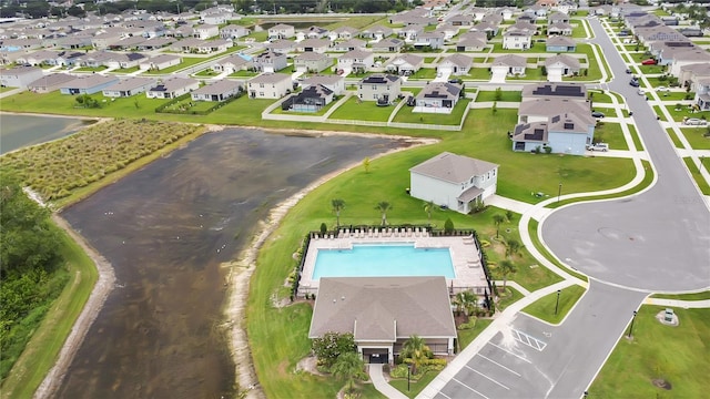 612 Auburn Grove Ter, Auburndale, FL 33823 - aerial view of property's location featuring a large body of water and a pool