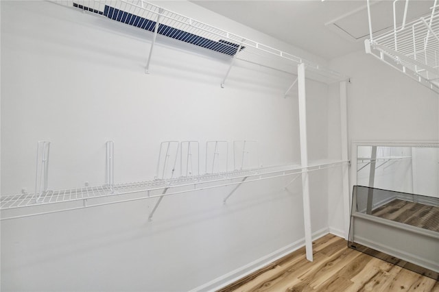 6059 Twain St Unit 108, Orlando, FL 32835 - spacious closet featuring wood finished floors and attic access